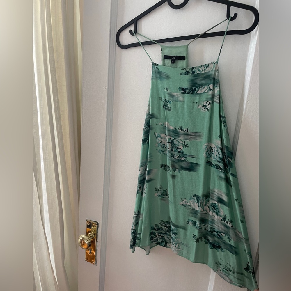 Tibi Square Neck Floral Top